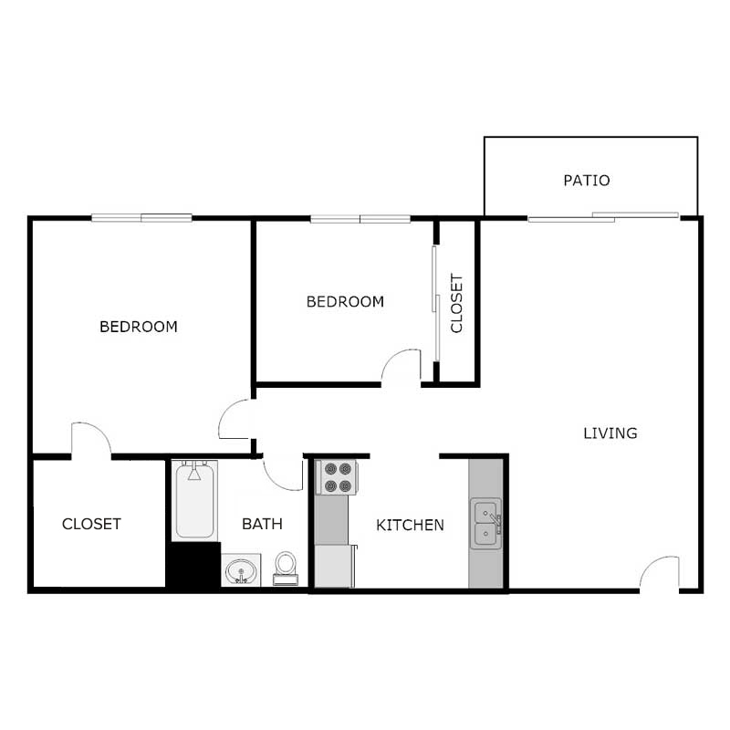 Floor Plans - Woodland Heights Apartments - Newton, Iowa